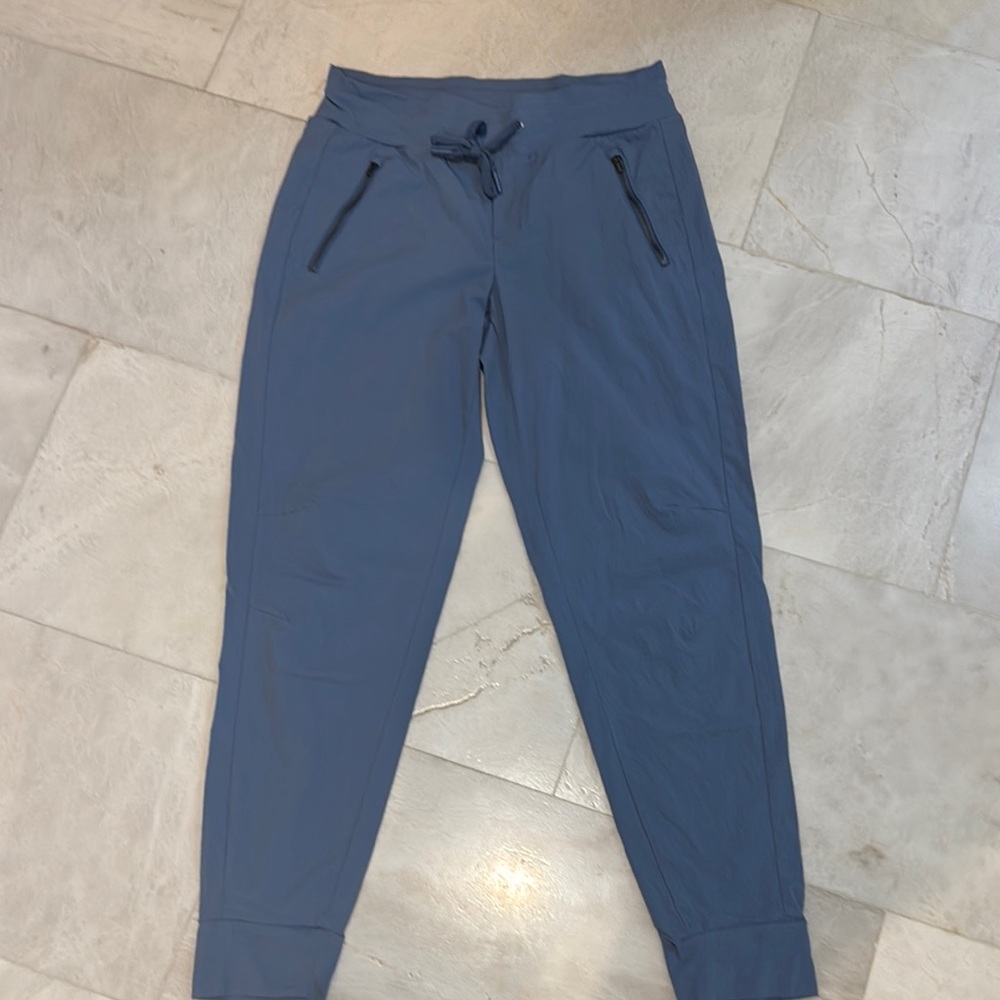 Athleta Blue Joggers with Zipper Pockets
